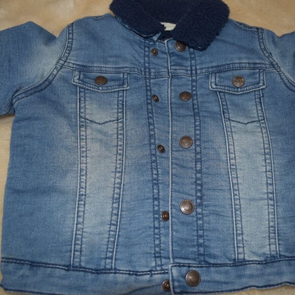 Girls Denim Jacket Size 18 Months Lined - Picture 6 of 6